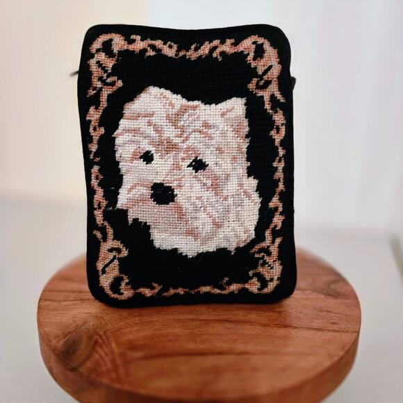 Vintage dog purse Tapestry Terrior - Picture 4 of 12